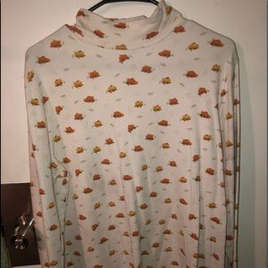 Pumpkin and leaf fall turtle neck